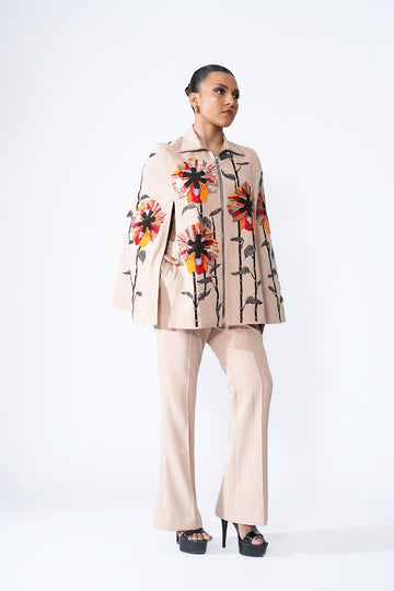 Beige Cape Set