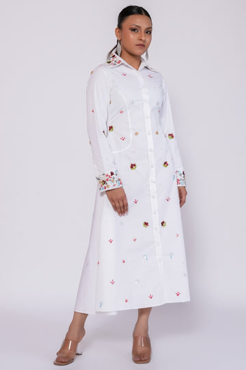 White Red carpet dress