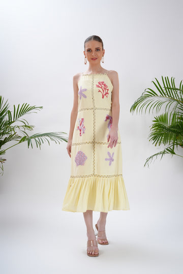 Lemon Blossom Sleeveless Dress