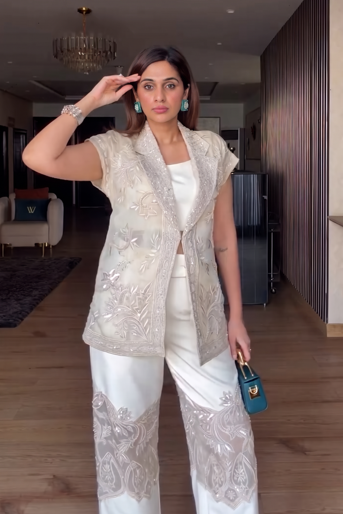 Ivory Grace Hand-Embroidered Set