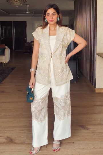Ivory Grace Hand-Embroidered Set