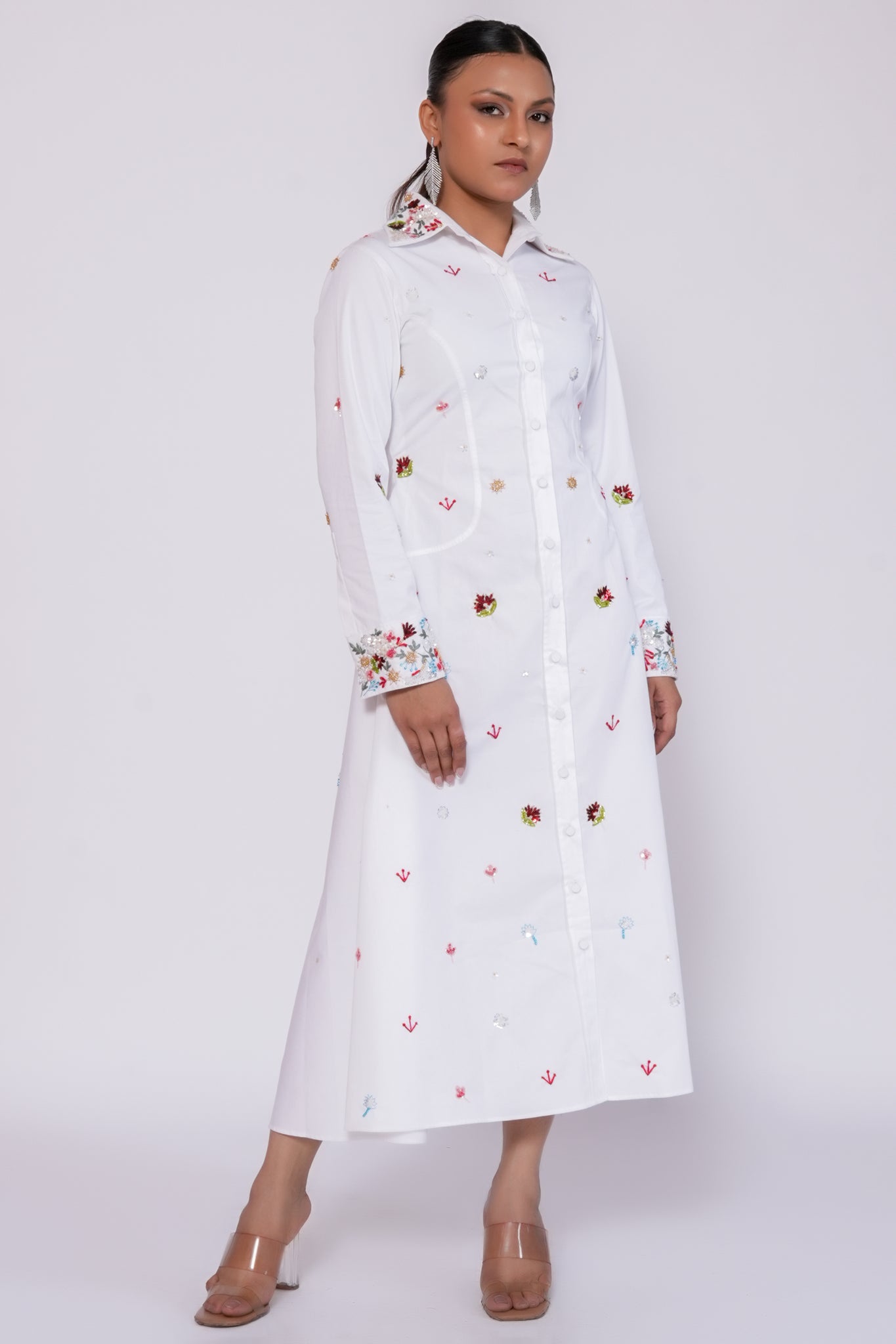 White Red carpet dress